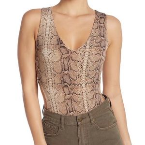 Snake Print (side cutout) Bodysuit